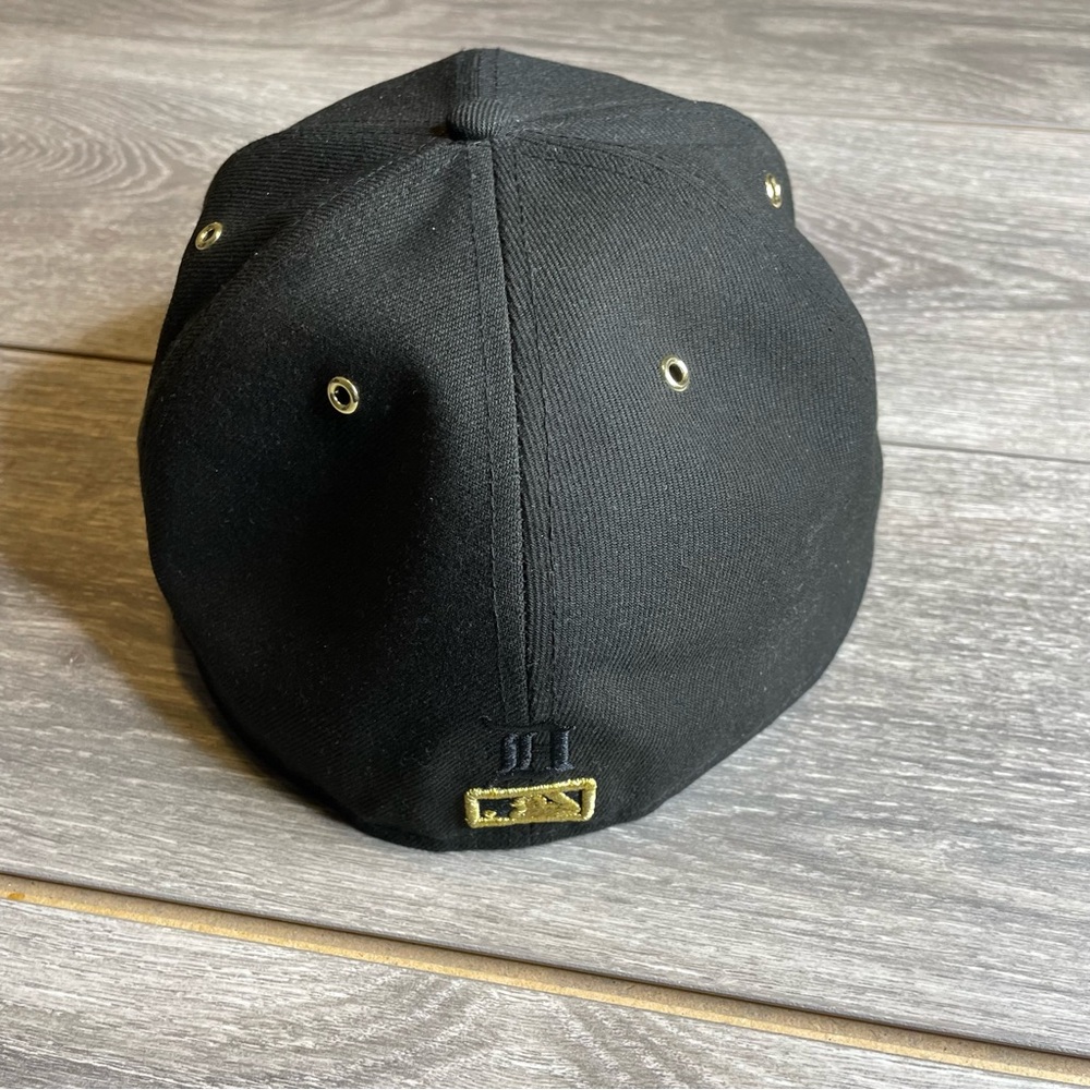 New Era Detroit Tigers Black & Gold 59FIFTY Hat 1984 World Series 7 3/4 HTF Rare - Picture 7 of 9